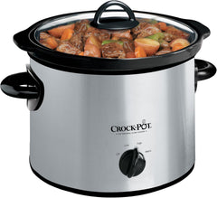 Crockpot Manual 8-Quart Slow Cooker, Stainless Steel