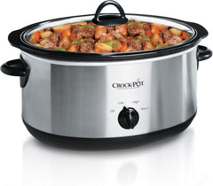 Crockpot Manual 8-Quart Slow Cooker, Stainless Steel