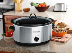 Crockpot Manual 8-Quart Slow Cooker, Stainless Steel