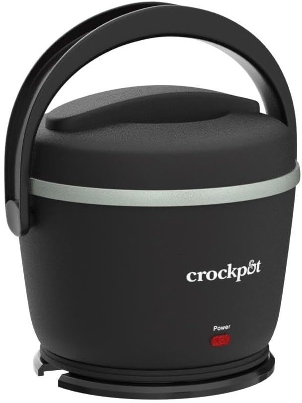 Crock-Pot 20-Ounce Electric Lunch Box, Portable Food Warmer, Blush Pink | Perfect for Travel, Car, On-the-Go | Spill-Free, Dishwasher-Safe