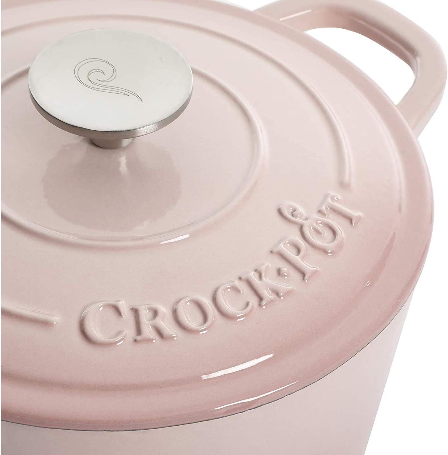 Crock-Pot Northvale Cast Aluminum Lightweight Durable 5.2 Quart Heavy Duty Dutch Oven Pot With Lid, Oven Safe, Dual Handles - Matte Sage Green
