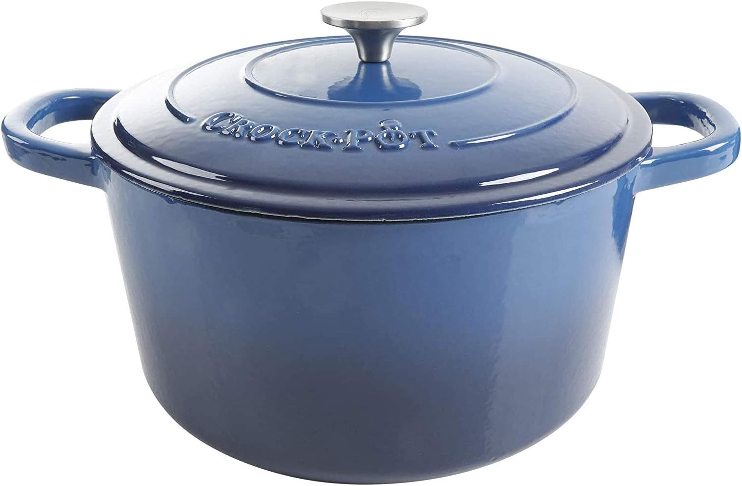 Crock-Pot Northvale Cast Aluminum Lightweight Durable 5.2 Quart Heavy Duty Dutch Oven Pot With Lid, Oven Safe, Dual Handles - Matte Sage Green