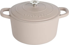 Crock-Pot Northvale Cast Aluminum Lightweight Durable 5.2 Quart Heavy Duty Dutch Oven Pot With Lid, Oven Safe, Dual Handles - Matte Sage Green
