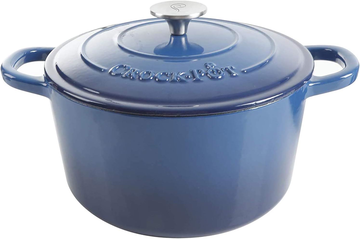 Crock-Pot Northvale Cast Aluminum Lightweight Durable 5.2 Quart Heavy Duty Dutch Oven Pot With Lid, Oven Safe, Dual Handles - Matte Sage Green