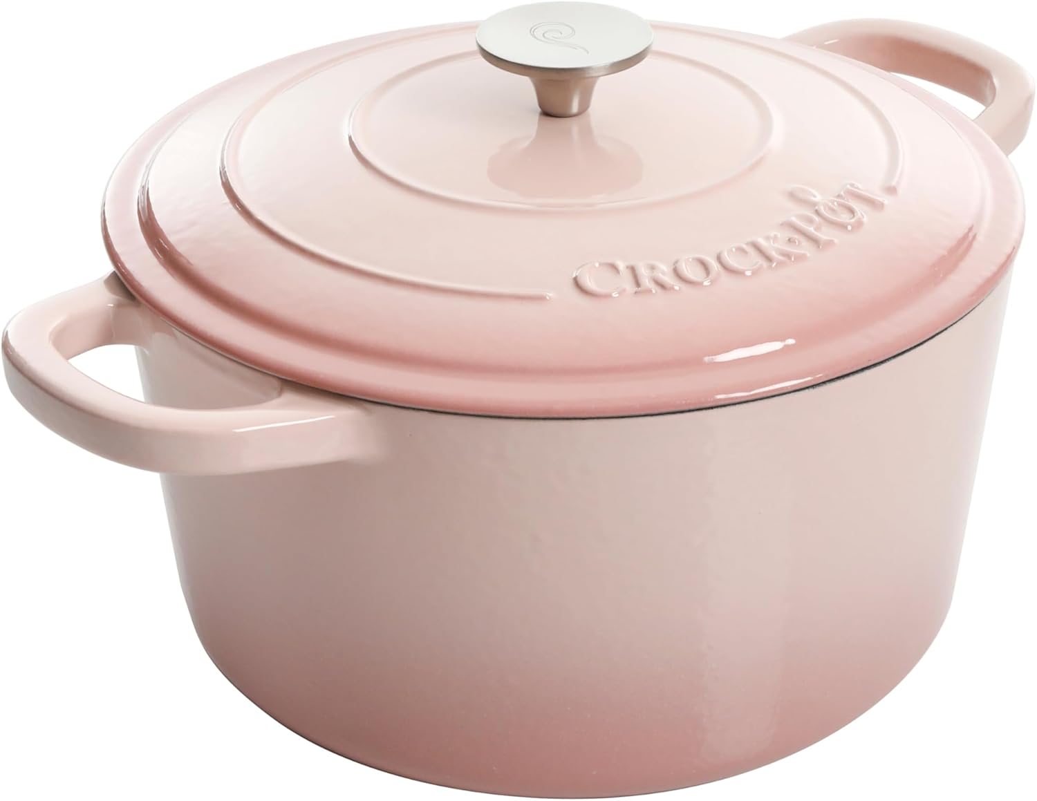 Crock-Pot Northvale Cast Aluminum Lightweight Durable 5.2 Quart Heavy Duty Dutch Oven Pot With Lid, Oven Safe, Dual Handles - Matte Sage Green