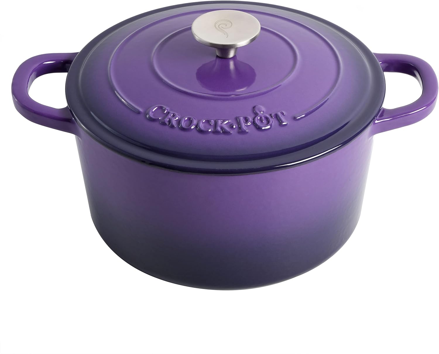 Crock-Pot Northvale Cast Aluminum Lightweight Durable 5.2 Quart Heavy Duty Dutch Oven Pot With Lid, Oven Safe, Dual Handles - Matte Sage Green
